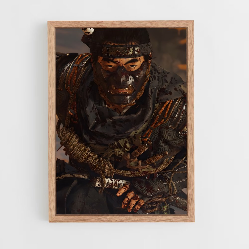 Poster Samouraï des Sables – affiche Ghost of tsushima (vue 4)